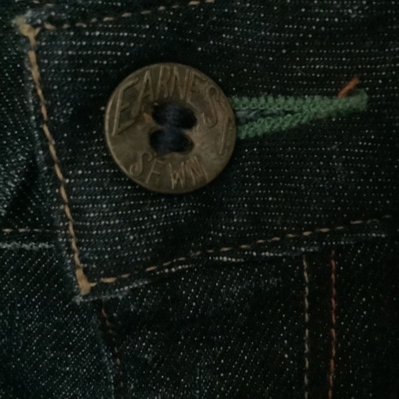 Earnest Sewn Blue Organic Straight Leg Denim Jeans Size 31 NEW WITHOUT TAGS - Picture 8 of 13